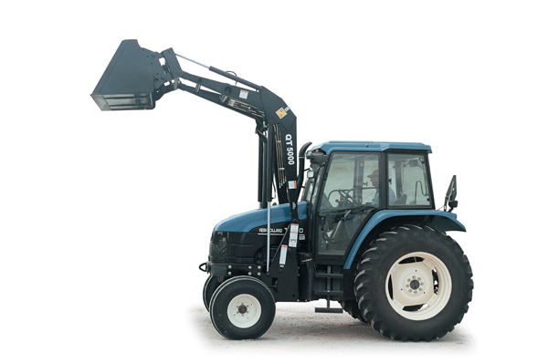 Model 5000 Front End Loader Mounted On Tractor